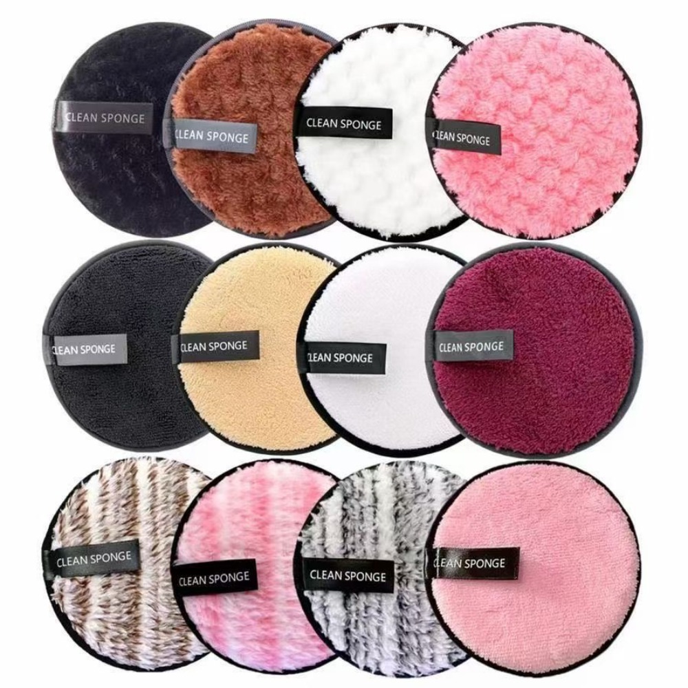 Cloth Face Mask Washable - แผ่นเช็ดเครื่องสำอางไมโครไฟเบอร์1ชิ้นนำมาใช้ใหม่ได้แผ่นผ้าฝ้ายซักทำความสะอาดได้อุปกรณ์ดูแลผิวพัฟทำความสะอาดผ้าเช็ดทำความสะอาด