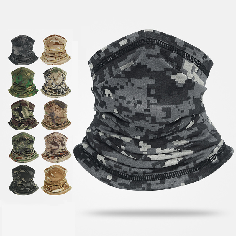 Sports Mask Breathable - ขี่จักรยานคอ Gaiter ฤดูใบไม้ผลิฤดูร้อนผู้ชายผู้หญิงลวงตา Camping ครีมกันแดดผ้าพันคอกีฬากลางแจ้ง Elastic