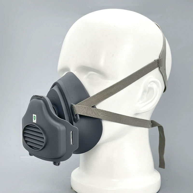 Respirator Half Face - หน้ากากกันฝุ่น หน้ากากยางเพื่อความปลอดภัยในการทำงาน หน้ากากกรองฝุ่นครึ่งหน้า ป้องกันฝุ่นสำหรับทำความสะอาดบ้าน ช่างไม้ ช่างก่อสร้าง