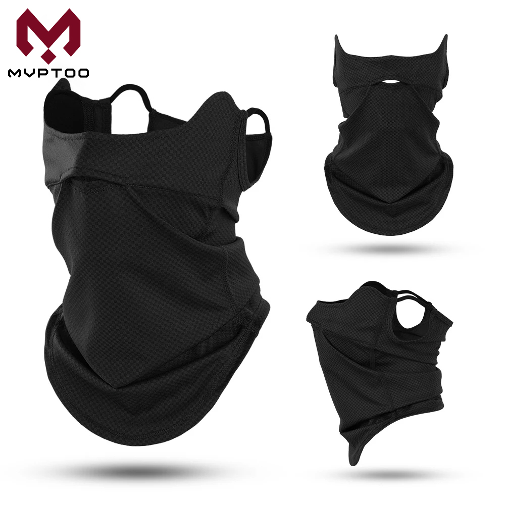 Sports Mask Breathable - ผ้าพันคอให้ความเย็นด้วยแสง UV ผ้าปิดหน้าระบายอากาศได้ดีแห้งเร็วกีฬาปั่นจักรยานตกปลาเดินป่าวิ่งคอ
