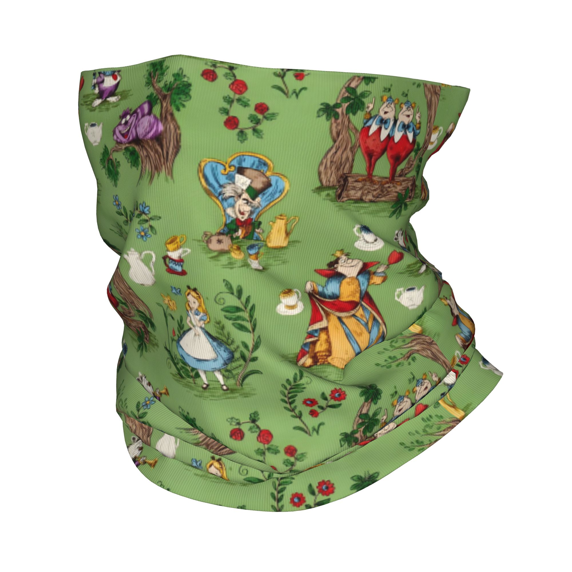 Neck Gaiter Face Cover - ผ้าพันคอแบบพันคอ A-Alice in W-Wonderland สำหรับผู้ชายและผู้หญิง ใช้ในฤดูหนาว