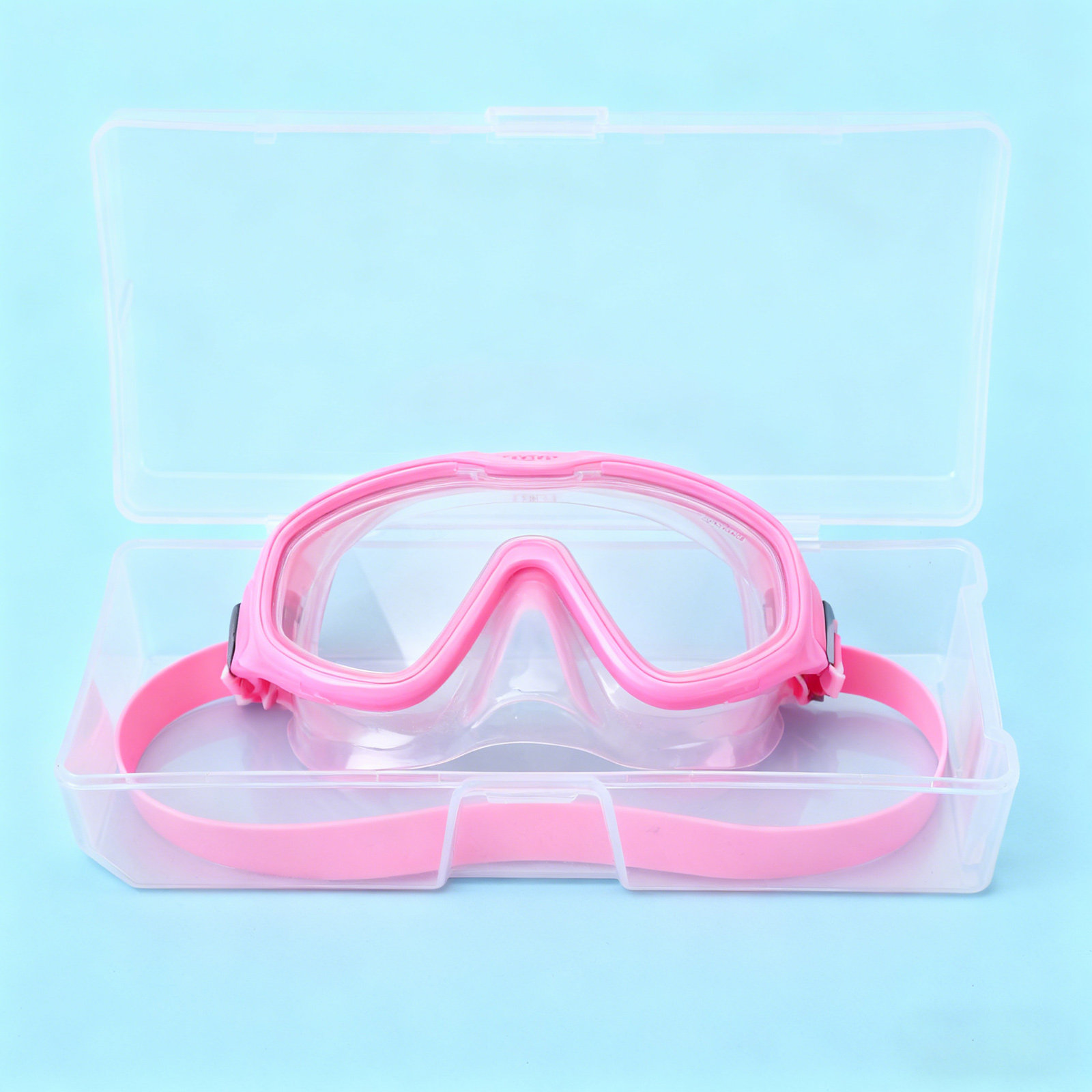 Mask Case Hard Shell - กล่องใส่หน้ากากดำน้ำ กล่องเก็บแว่นตาว่ายน้ำแบบแข็ง กล่องใส่หน้ากากดำน้ำแบบแข็ง 7.4x2.1 นิ้ว อุปกรณ์ดำน้ำตื้นสำหรับการเดินทาง