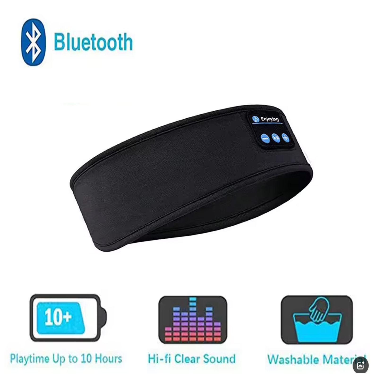 Mask Lanyard Adjustable - ไร้สายบลูทูธ Sleeping Headband Fone หูฟังกีฬา Sweatband
