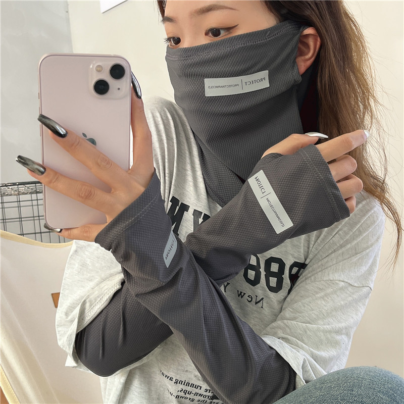 Sports Mask Breathable - 2 ชิ้นชุด Sun UV Protection แขนแขน