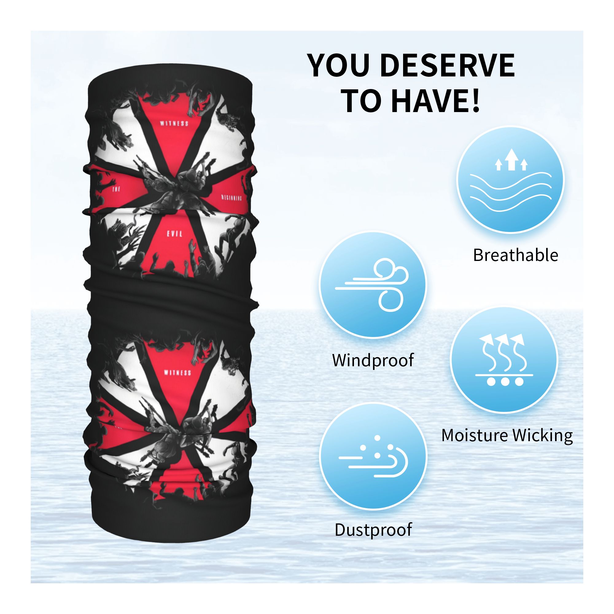 ผ้าพันคออเนกประสงค์ลายเกม Resi - Neck Gaiter Face Cover บทวิจารณ์และราคา