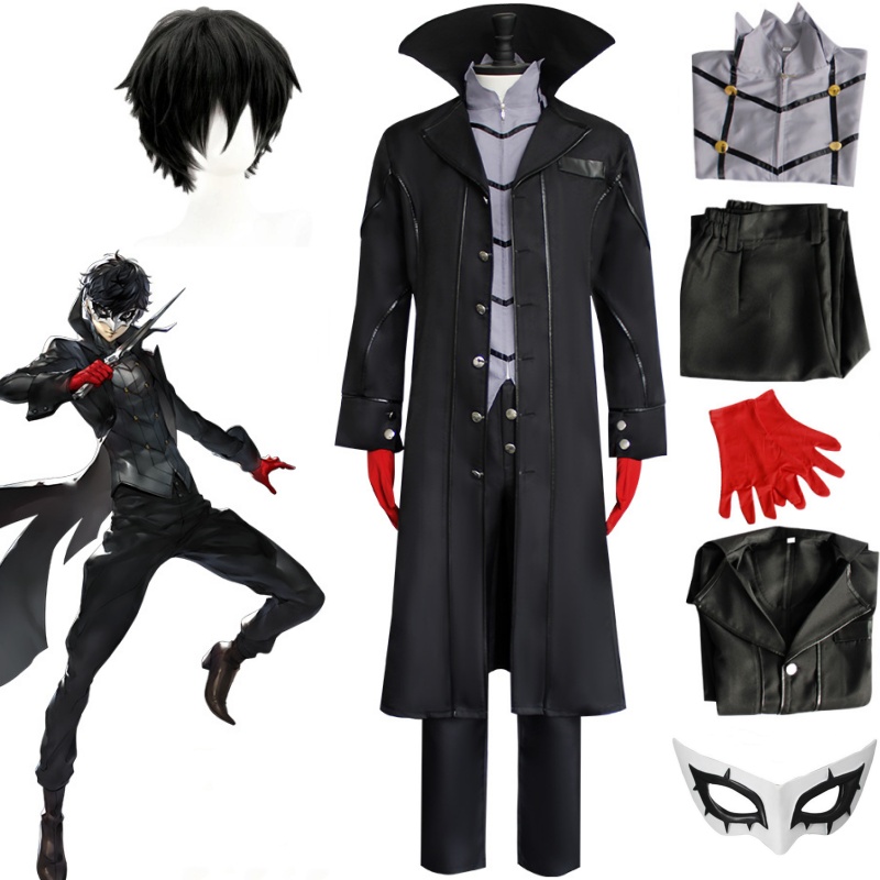 P5คอสเพลย์อะนิเมะ Persona 5โจ๊ - Black Face Mask Pack บทวิจารณ์และราคา