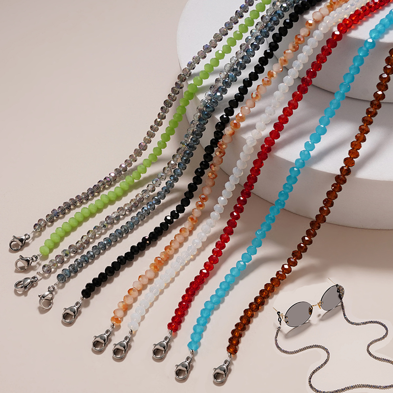 คริสตัลแว่นตาสําหรับผู้หญิงแว่ - Mask Chain Holder บทวิจารณ์และราคา