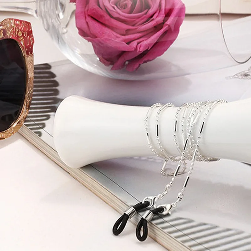 แฟชั่นแว่นตากันแดดสําหรับผู้หญ - Mask Chain Holder บทวิจารณ์และราคา