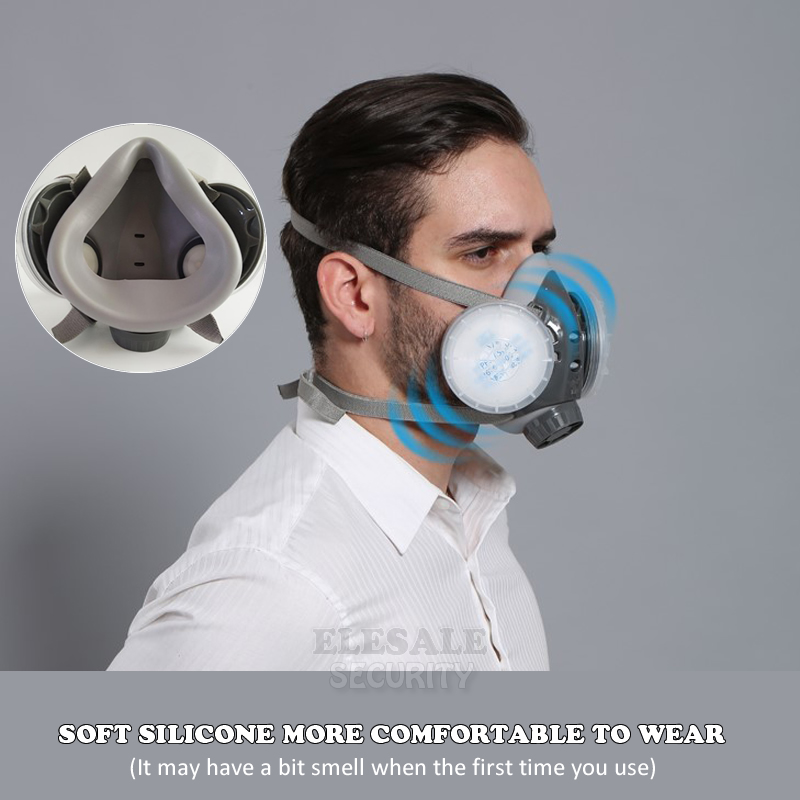 ใหม่หน้ากากป้องกันฝุ่น Full Fa - Dust Mask Construction บทวิจารณ์และราคา