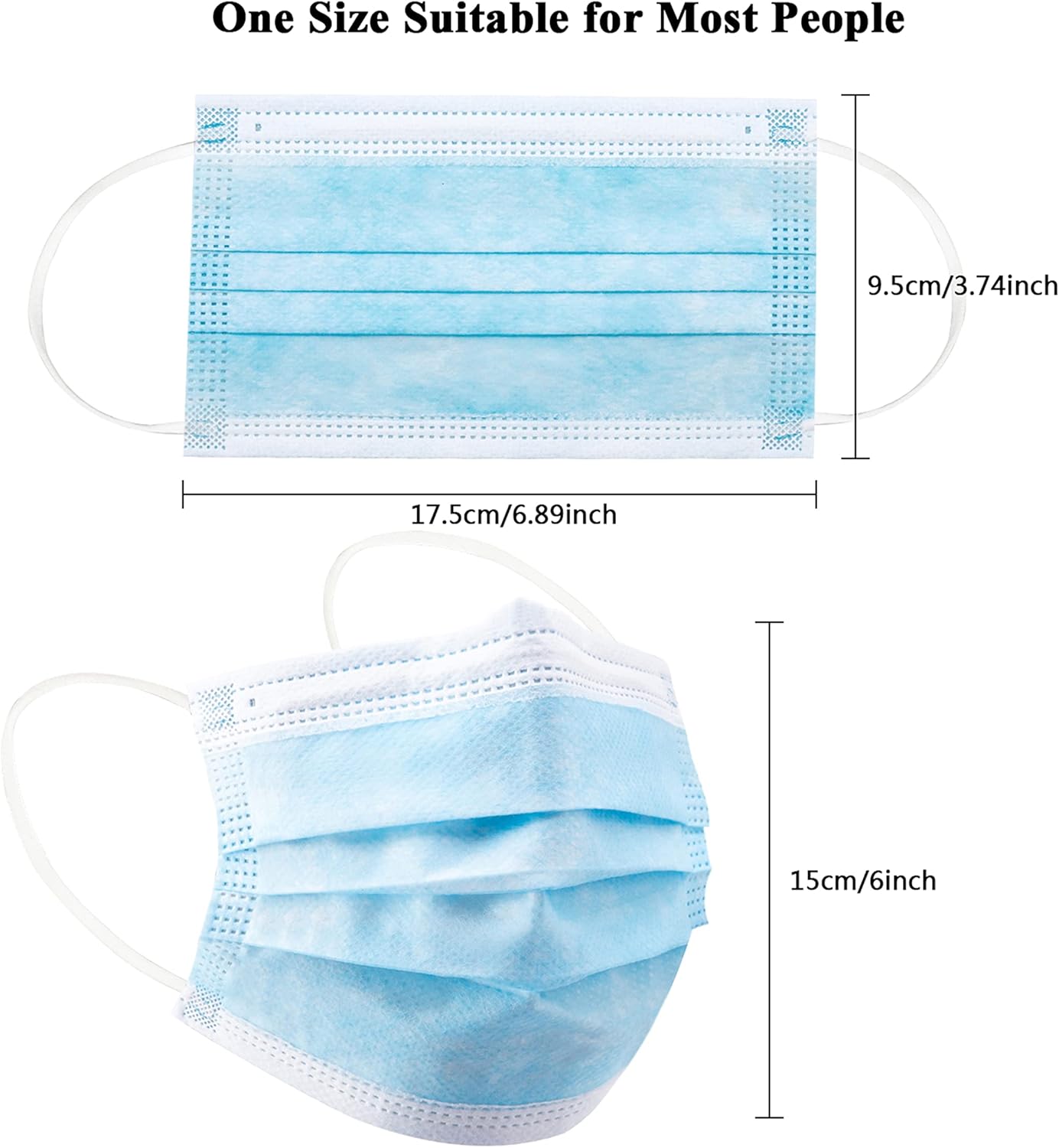 หน้ากากป้องกันแบบใช้แล้วทิ้งสี - Disposable Mask Blue บทวิจารณ์และราคา