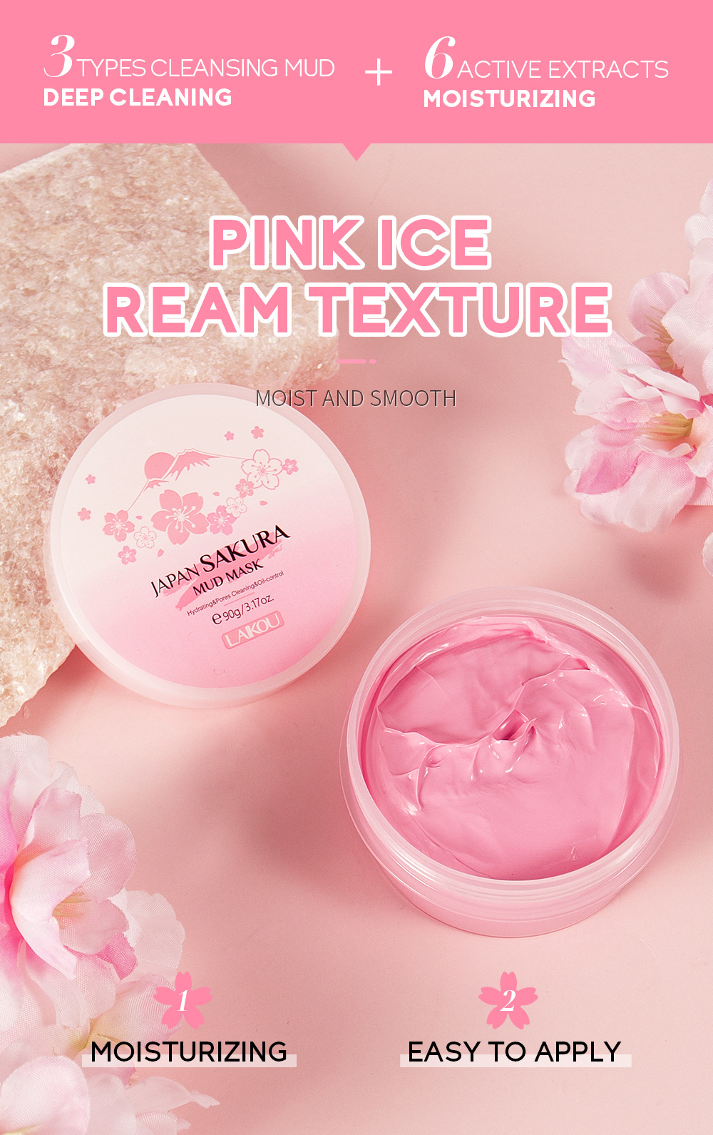 LAIKOU ซากุระ เคลย์ มาส์ก 25g/ - Dust Mask Construction บทวิจารณ์และราคา