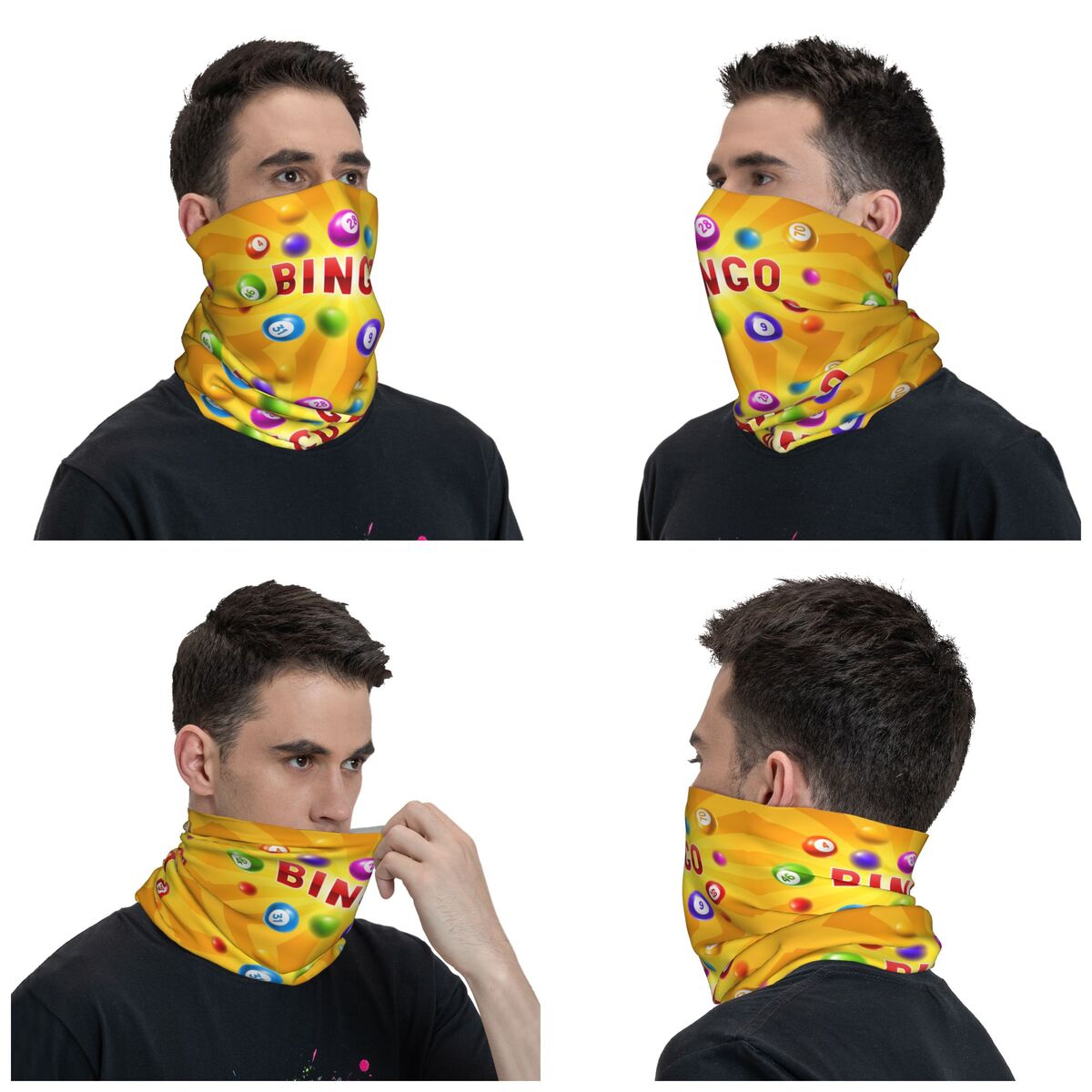 ผ้าพันคอแบบท่อสำหรับเล่นเกมบิง - Neck Gaiter Face Cover บทวิจารณ์และราคา