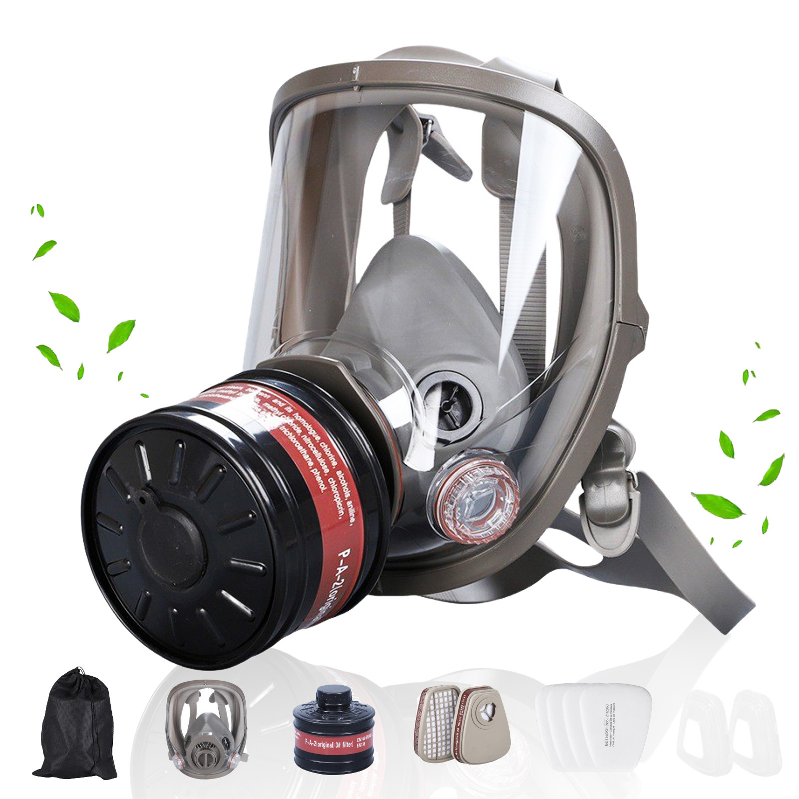 หน้ากากป้องกันแก๊สพิษแบบเต็มหน - Dust Mask Construction บทวิจารณ์และราคา