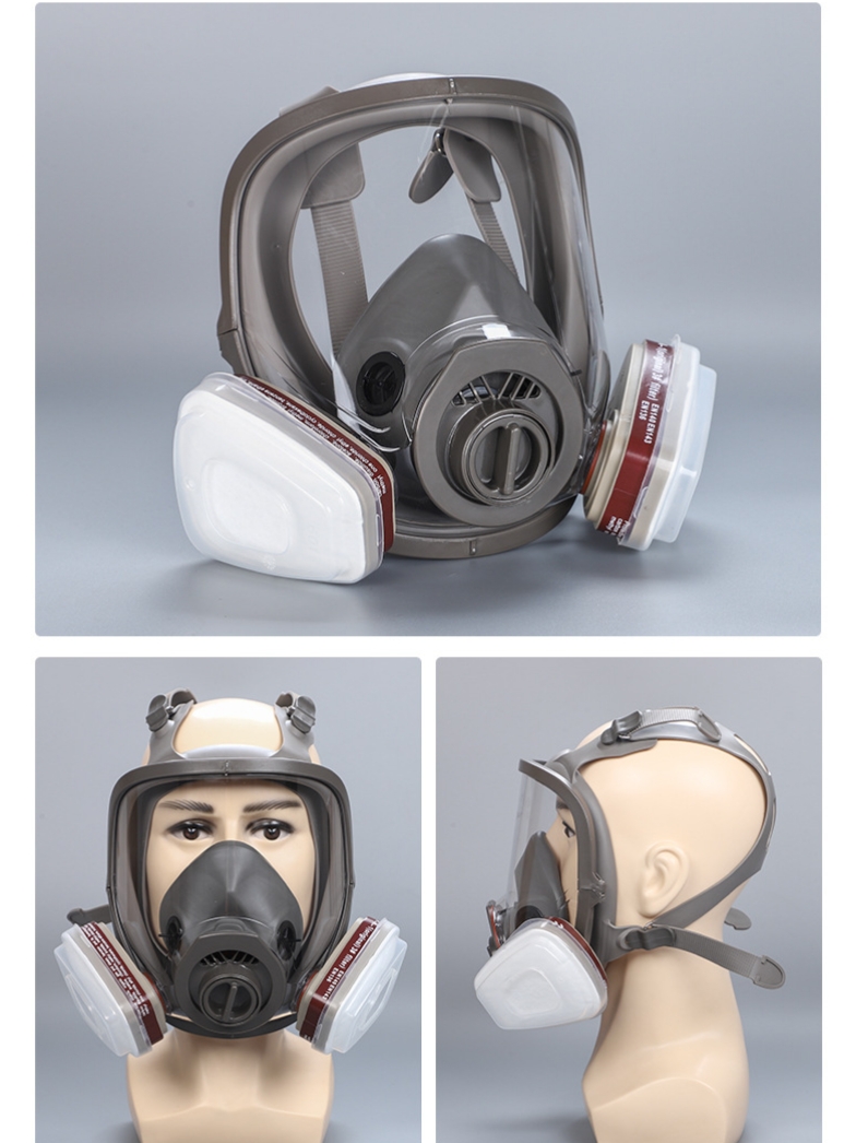 หน้ากากป้องกันแก๊สพิษแบบเต็มหน - Dust Mask Construction บทวิจารณ์และราคา