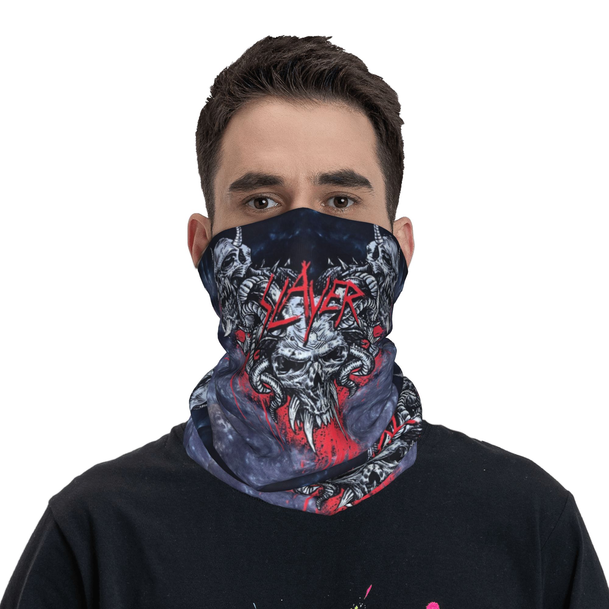 ผ้าพันคอแบบแบนดาน่าลายวงดนตรี  - Neck Gaiter Face Cover บทวิจารณ์และราคา