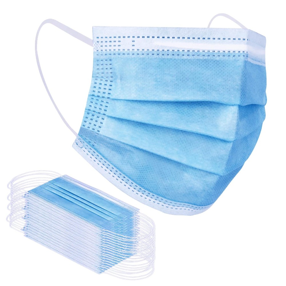 หน้ากากอนามัยแบบใช้แล้วทิ้งสีฟ - Disposable Mask Blue บทวิจารณ์และราคา