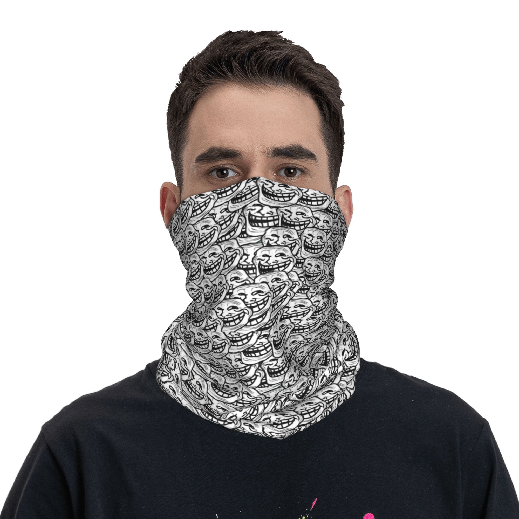 ผ้าคลุมหน้าลายการ์ตูนอนิเมะตลก - Neck Gaiter Face Cover บทวิจารณ์และราคา