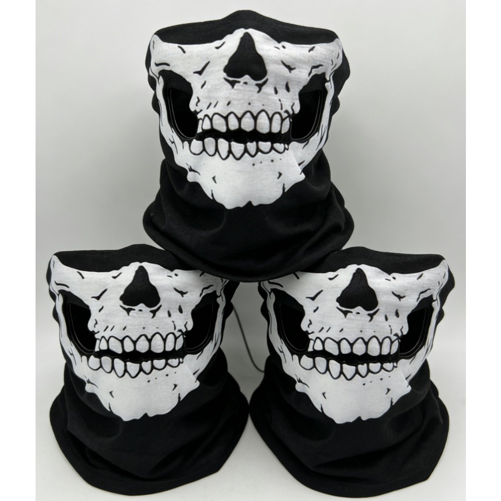 ผ้าคลุมหน้ากันลมลายหัวกะโหลก 1 - Sports Mask Breathable บทวิจารณ์และราคา
