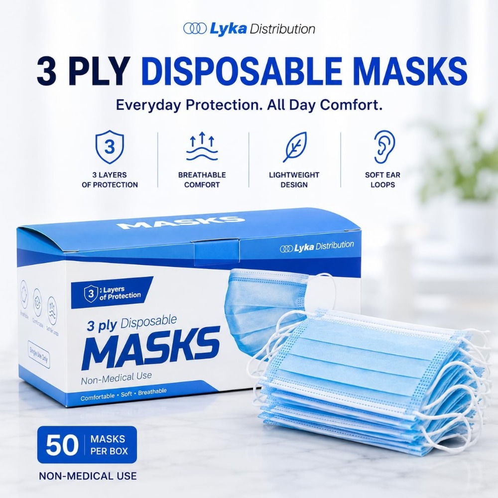 หน้ากากอนามัย - หน้ากากแบบใช้แ - Disposable Mask Blue บทวิจารณ์และราคา