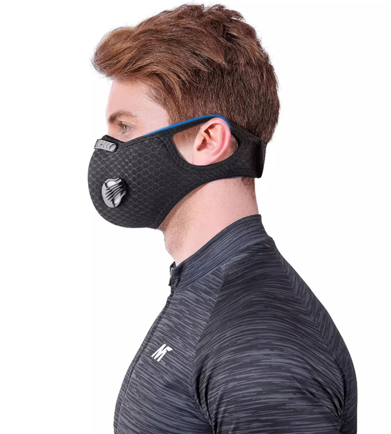 หน้ากากขี่จักรยานกีฬาล้างทําคว - Anti Pollution Mask บทวิจารณ์และราคา