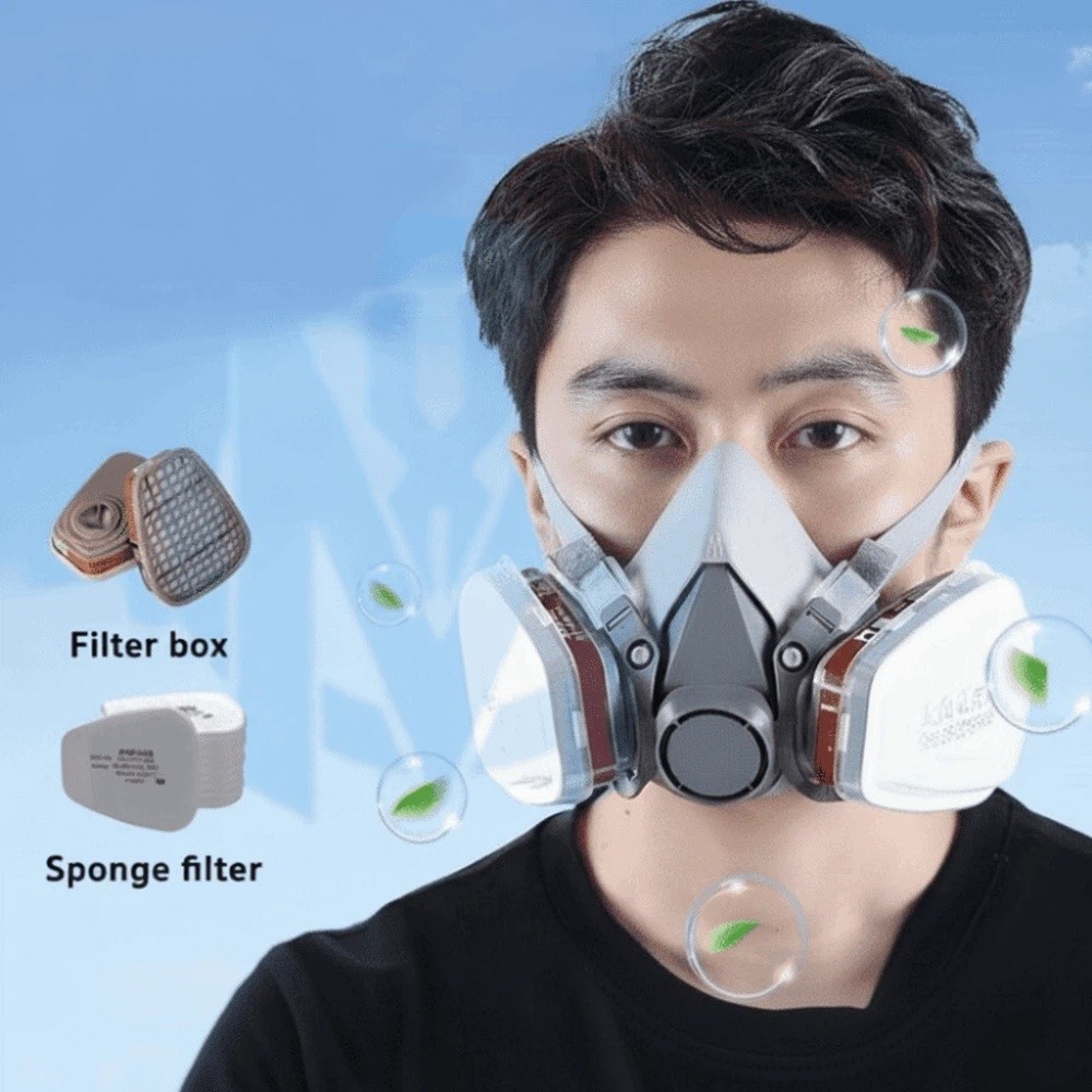 นำกลับมาใช้ใหม่ได้ ‌ หน้ากากป้ - Respirator Half Face บทวิจารณ์และราคา