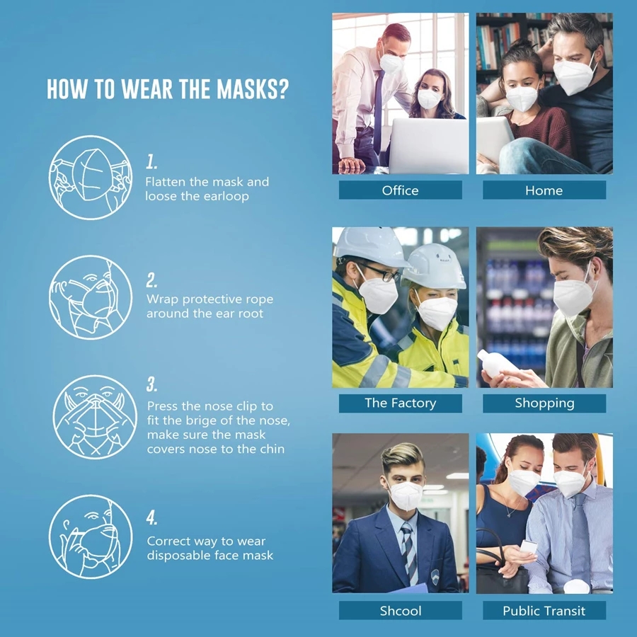 10-200PCS mascarillas fpp2 สีด - Disposable Surgical Mask บทวิจารณ์และราคา
