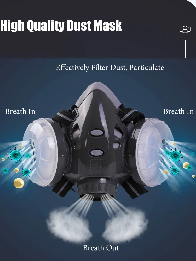 Half Face หน้ากากป้องกันฝุ่นคว - Kn95 Respirator Mask บทวิจารณ์และราคา