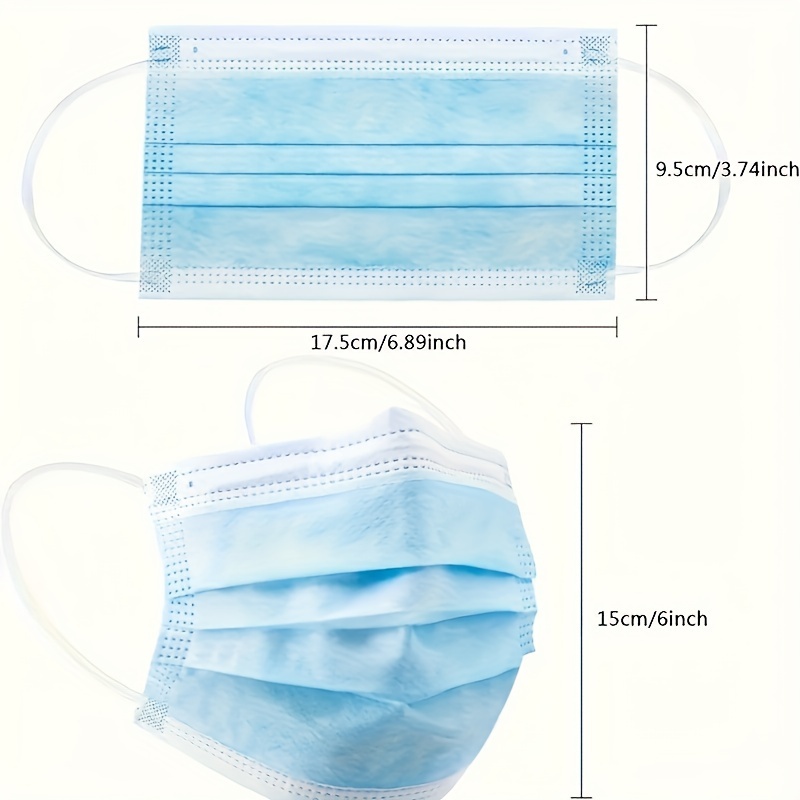 หน้ากากป้องกันแบบใช้แล้วทิ้งสี - Disposable Mask Blue บทวิจารณ์และราคา