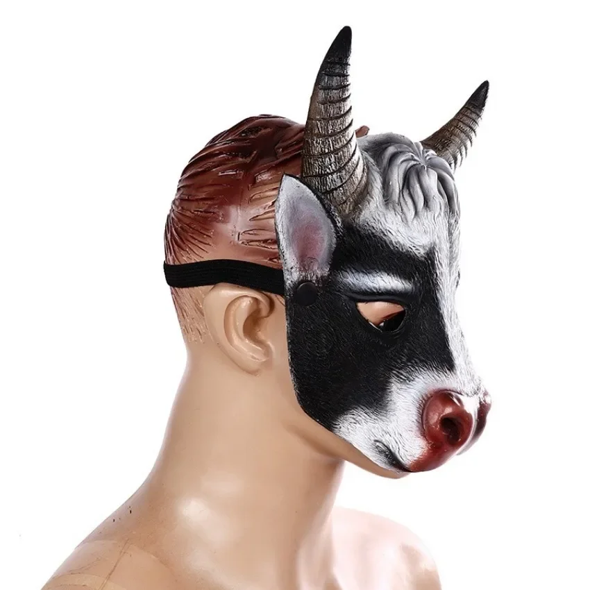 PU โฟม 3D ที่สมจริงสัตว์หัววัว - Respirator Half Face บทวิจารณ์และราคา