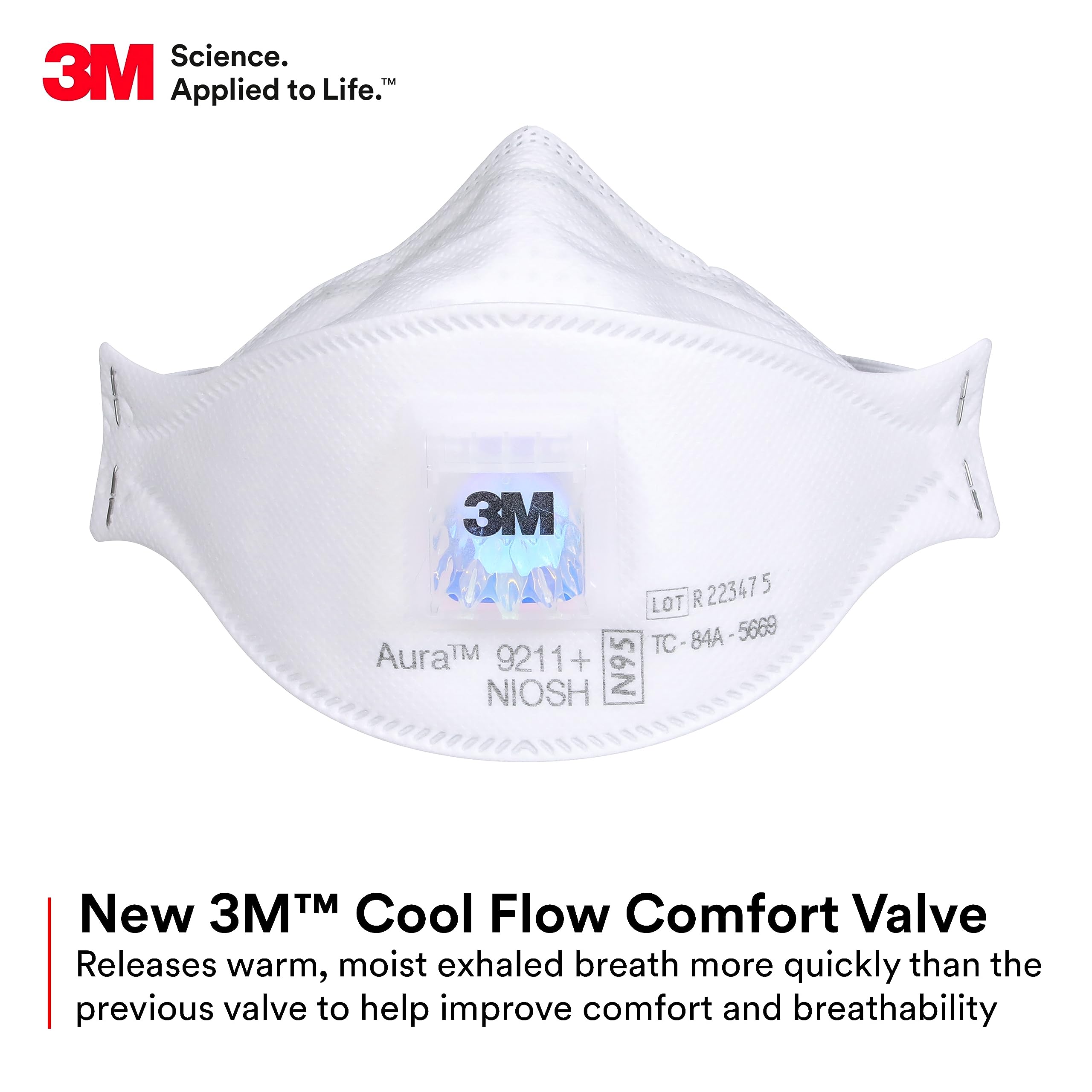 หน้ากากป้องกันฝุ่นละออง 3M Aur - Dust Mask Construction บทวิจารณ์และราคา