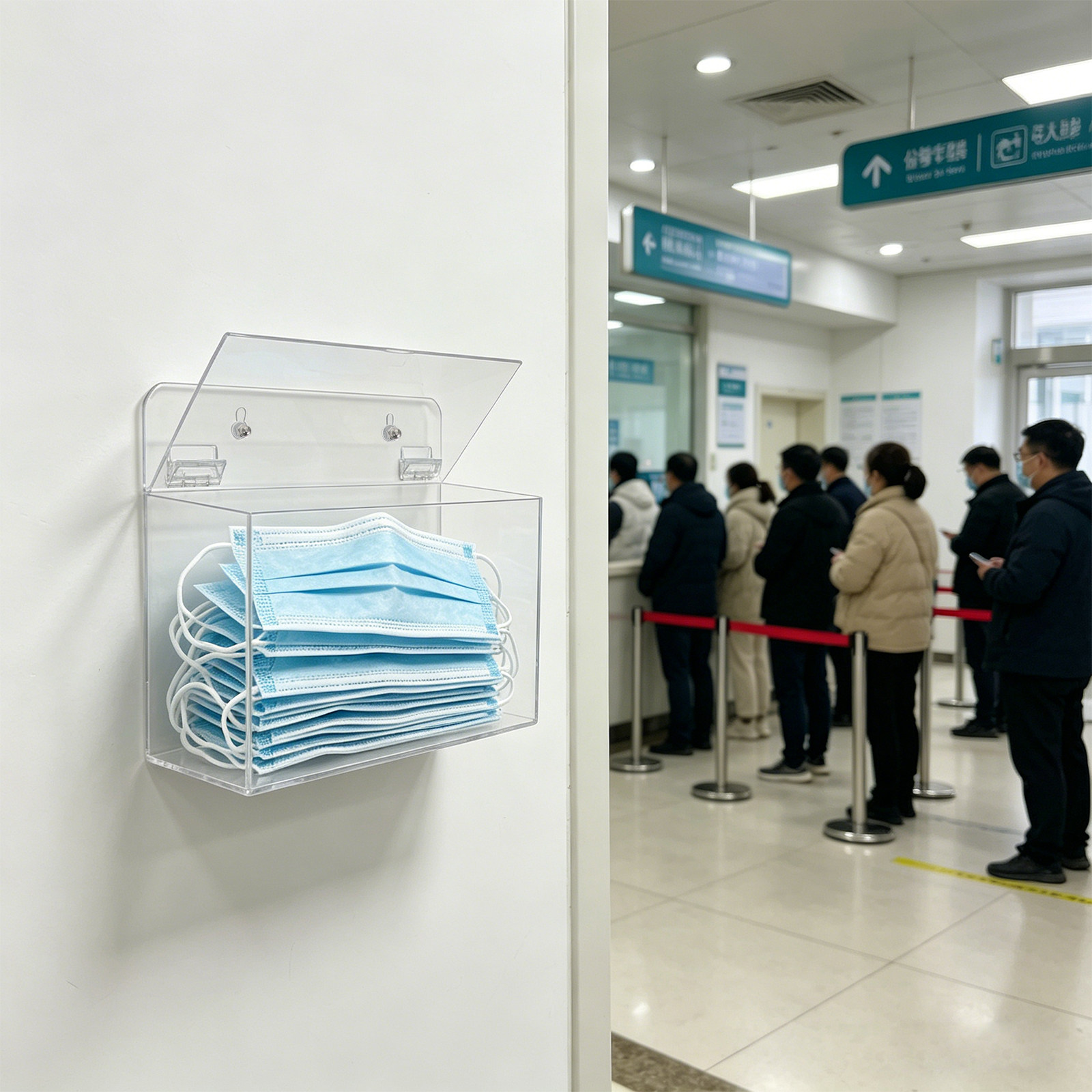 กล่องจ่ายหน้ากากอนามัย ฝาปิดอะ - Face Mask Storage Box บทวิจารณ์และราคา