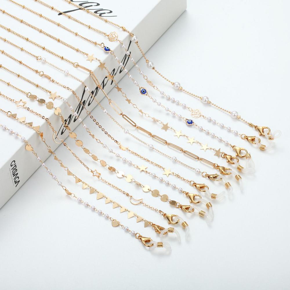 สายคล้องแว่นตาแฟชั่นแบบโลหะ สา - Mask Chain Holder บทวิจารณ์และราคา