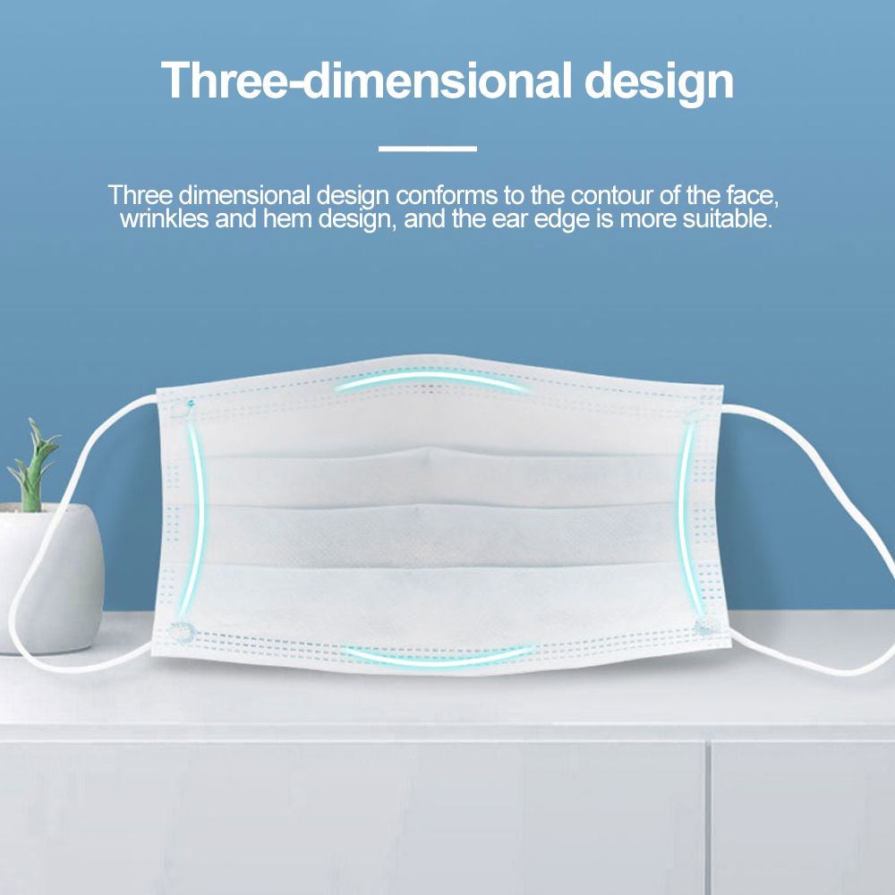 สีดำหน้ากากปากป้องกันปากจมูกนุ - Disposable Surgical Mask บทวิจารณ์และราคา