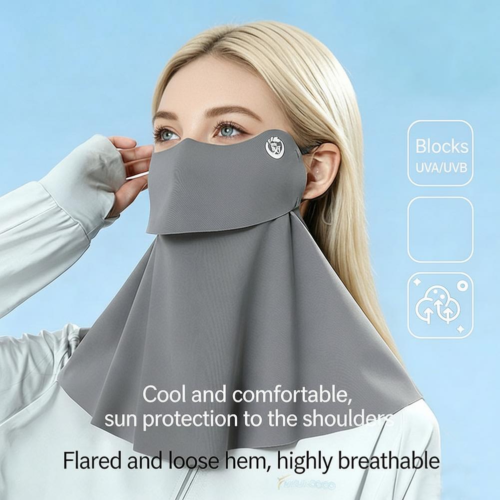 UPF50+ หน้ากากป้องกันแสงแดดแบบ - Sports Mask Breathable บทวิจารณ์และราคา
