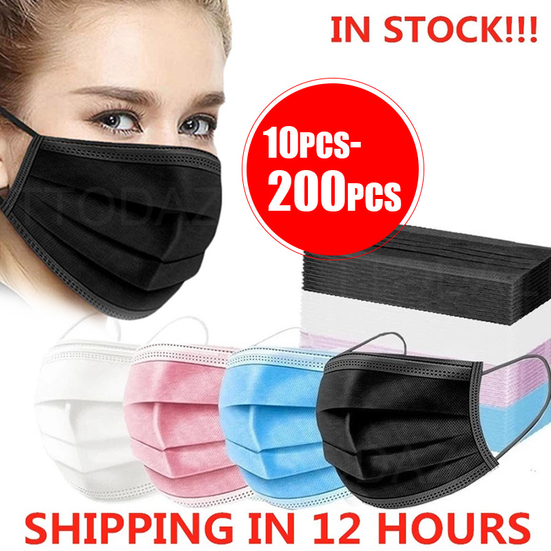 10/50/100/200PCS Disposable Ma - Disposable Mask Blue บทวิจารณ์และราคา