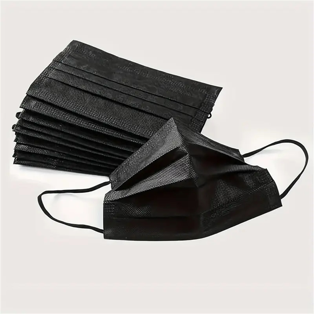 50-200 ชิ้น หน้ากากอนามัยแบบใช - Black Face Mask Pack บทวิจารณ์และราคา