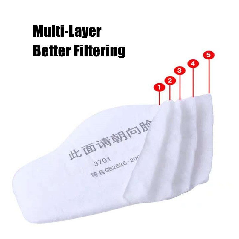 3701 อนุภาคผ้าฝ้ายสําหรับ 3M 3 - Dust Mask Construction บทวิจารณ์และราคา