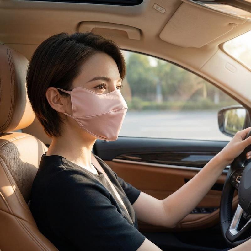 ใหม่หน้ากากผ้าไหมน้ำแข็งระบายอ - Kids Face Mask บทวิจารณ์และราคา