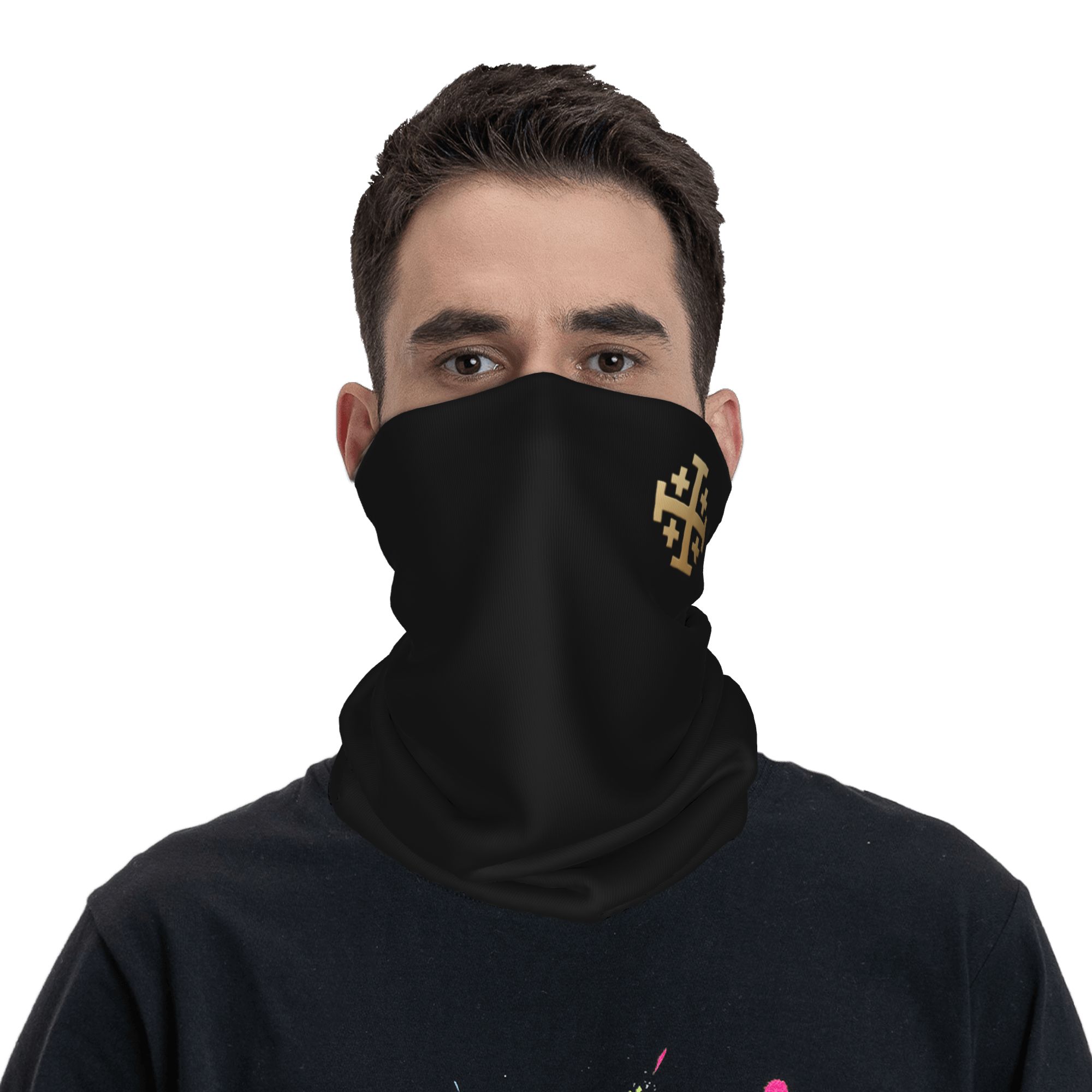 ผ้าพันคอคริสเตียนลายกางเขนอัศว - Neck Gaiter Face Cover บทวิจารณ์และราคา