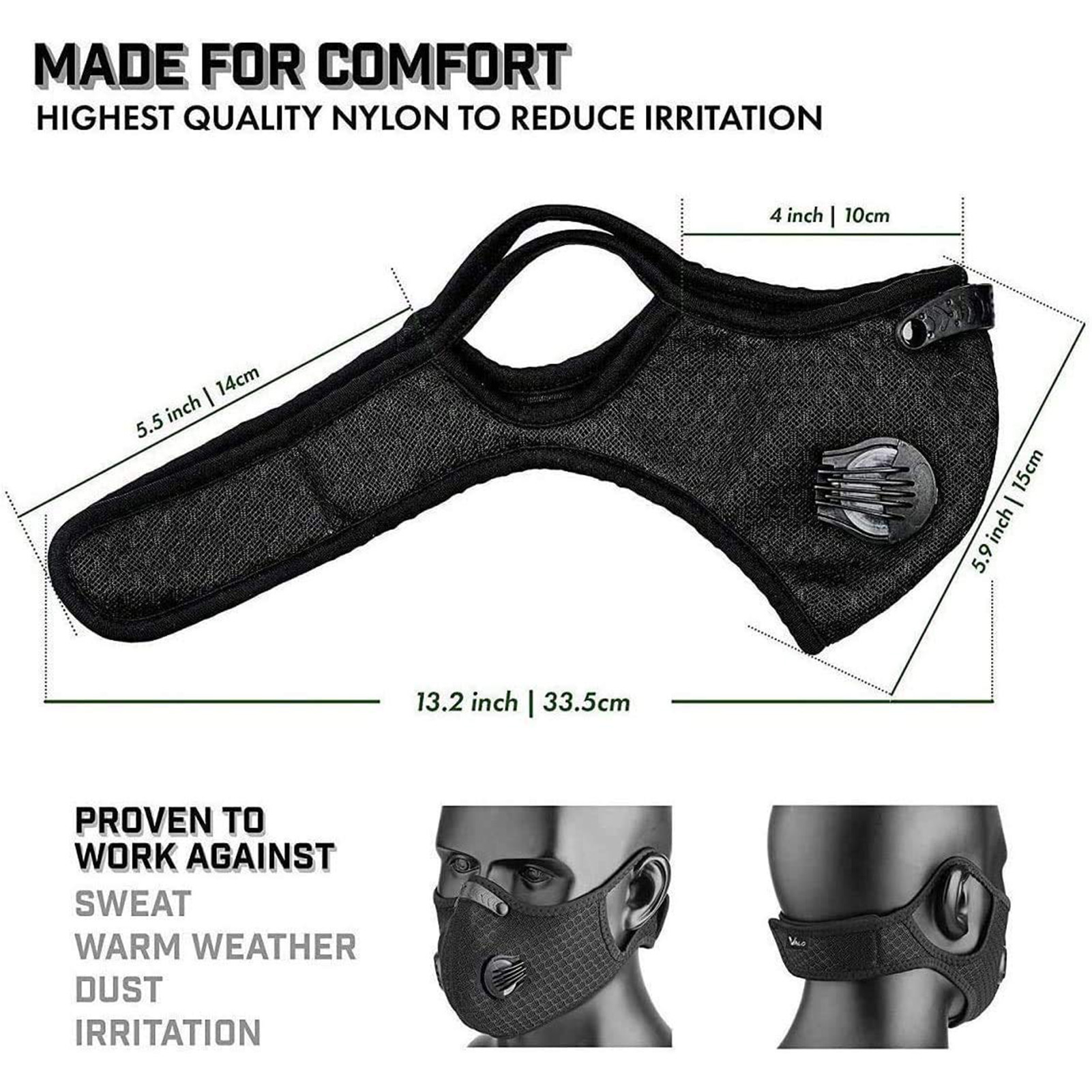 หน้ากากกันลมแบบยูนิเซ็กซ์ หน้า - Anti Pollution Mask บทวิจารณ์และราคา