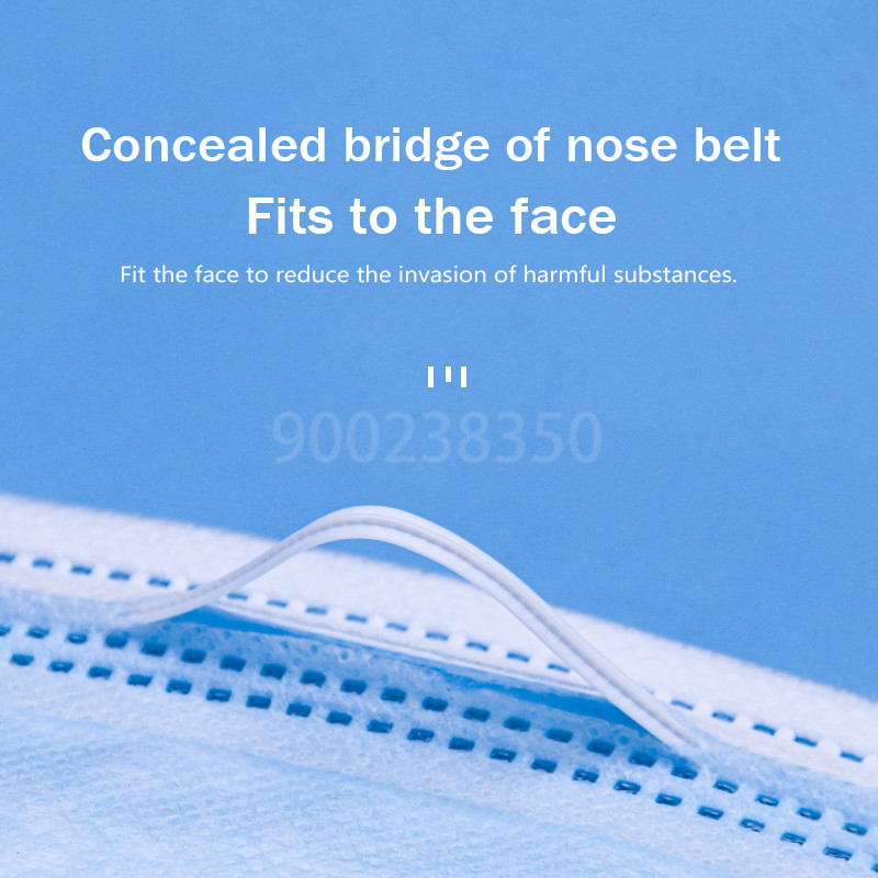 10-500pcs Disposable ผู้ใหญ่แต - Disposable Mask Blue บทวิจารณ์และราคา