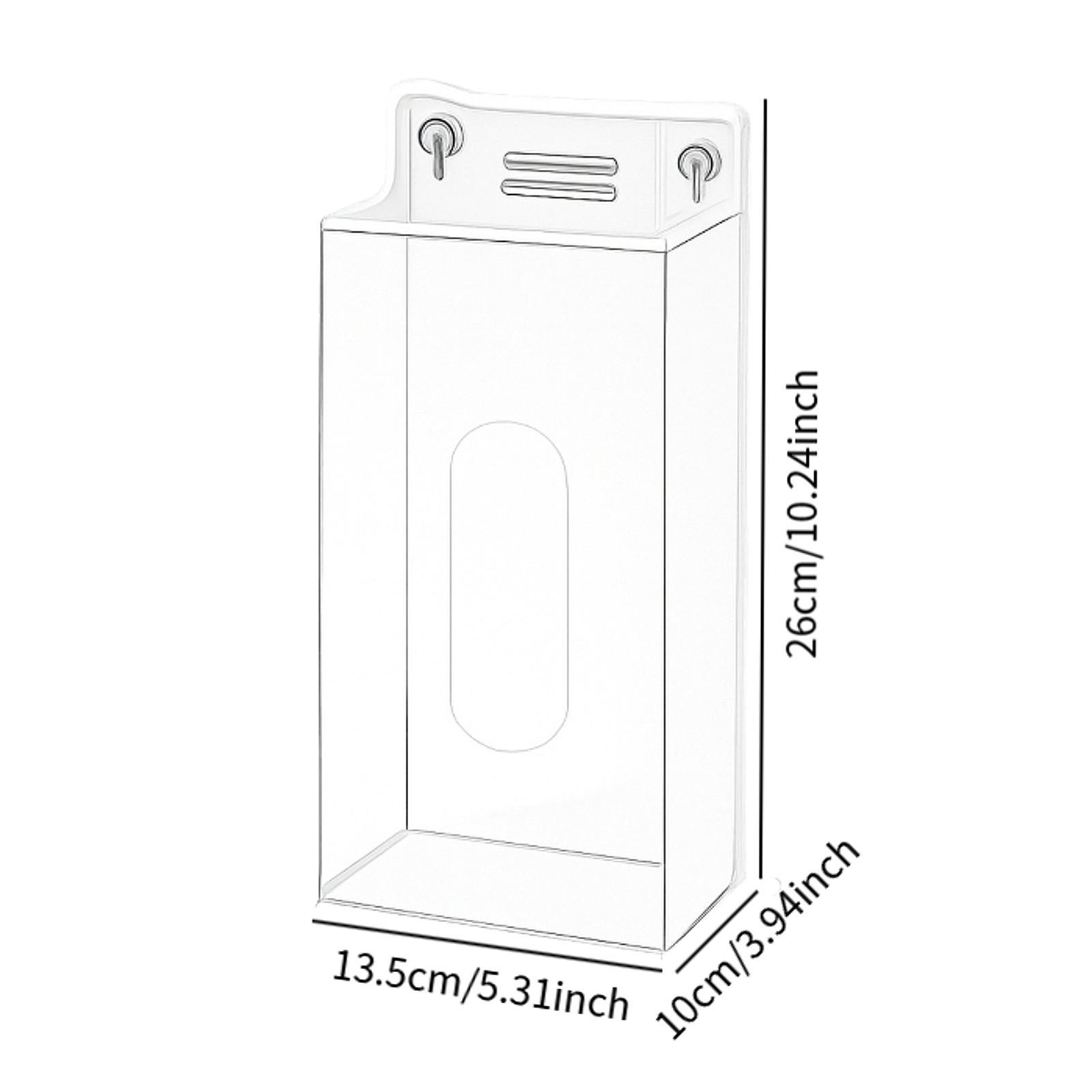 ที่ใส่ถุงมืออะคริลิกแบบติดผนัง - Face Mask Storage Box บทวิจารณ์และราคา